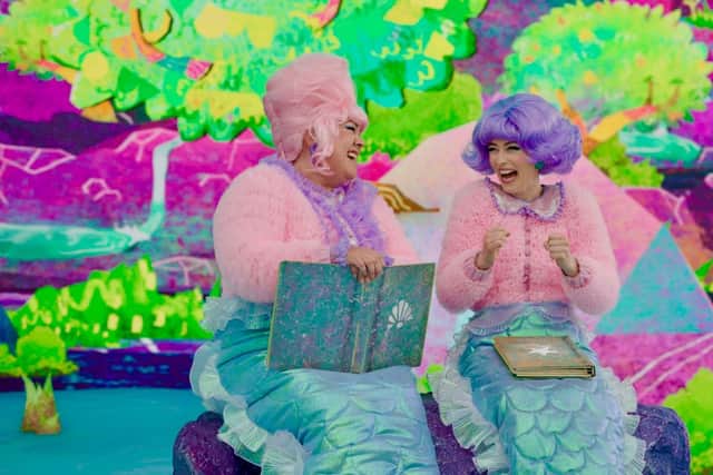 CBeebies' new musical launches this summer and features a star-studded cast, including Justin Fletcher, Maddie Moate, and Andy Day. Photo: Vue Lumière