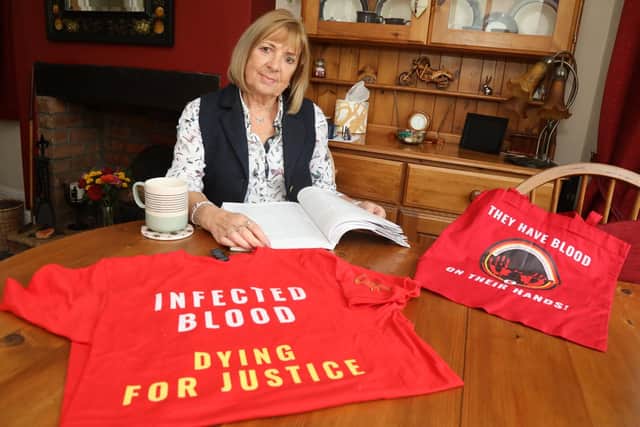 Sue Wathen who contracted Hepatis C after being given a blood transfusion/National World
