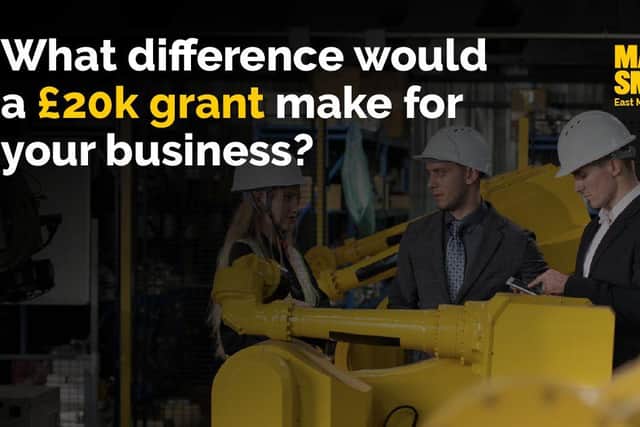 Matched grant funding available from Made Smarter.