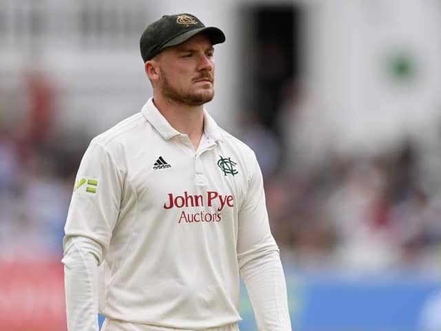 Nottinghamshire's Liam Patterson-White has signed a one-match loan deal with Northants