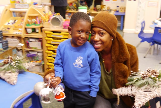 It was all smiles at the pre-school for the Christmas raffle