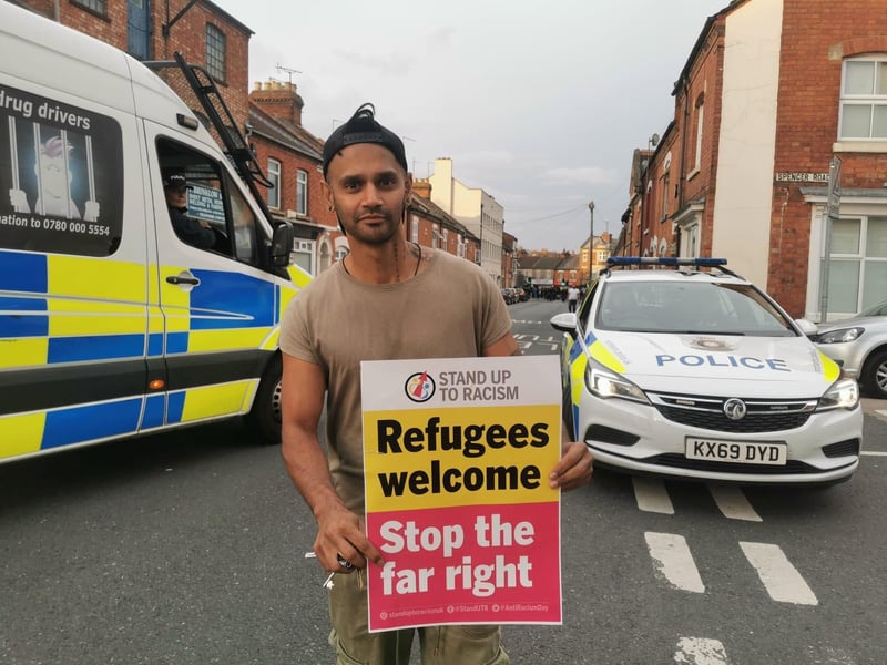 Brave counter protesters took to the streets in their hundreds