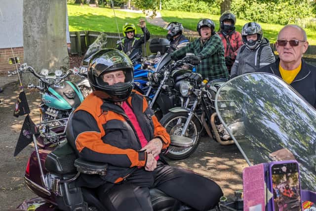 Billie, 100, rode on a motorbike for the first time on Sunday