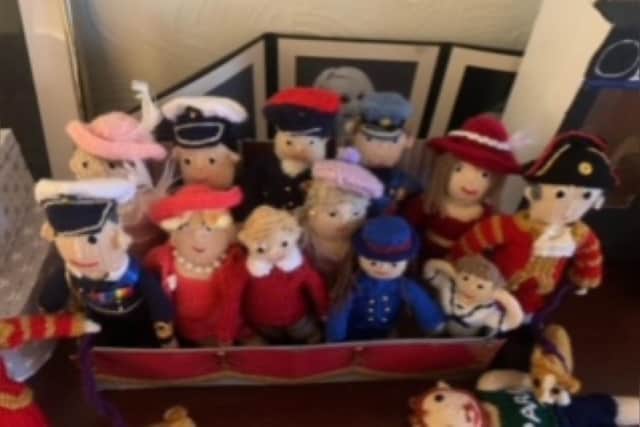 Some of Sally's knitted Royals