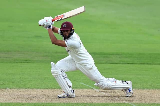 Emilio Gay scored the second first-class century of his career against Kent at Canterbury on Monday
