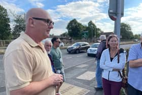 Neil Campbell walked around the route of a proposed cycle lane in Corby