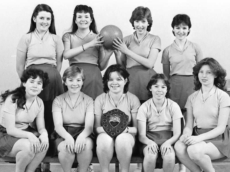 Claire Simone recognised this 1984 team as the Our Lady and Pope John School, Corby, squad.