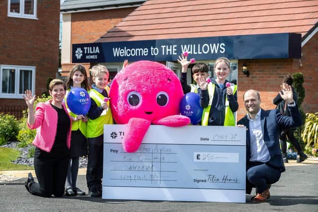 The school’s eco committee was also presented with a cheque for £250 towards new initiatives to prom