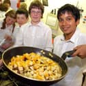 From left, Alice Bletsoe-Brown, 12, Joey Magill, 12, Alex Gooch, 12 and Ravi Mehan, 13. April 2009