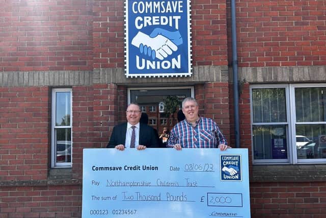 Commsave awards £2,000 to Northamptonshire children's charity