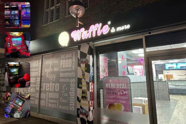 Waffle and More opened today (Thursday, February 1)