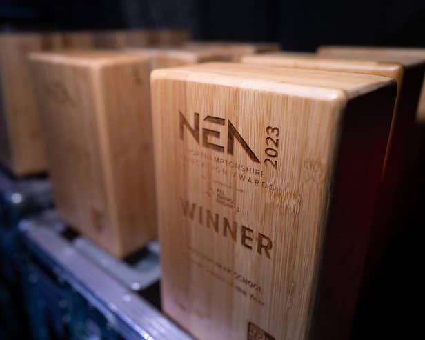 The Northamptonshire Education Awards used sustainable wooden awards as the prizes.