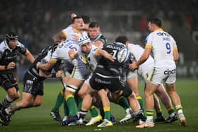 Saints and Newcastle scrapped it out at Kingston Park (photo by Stu Forster/Getty Images)
