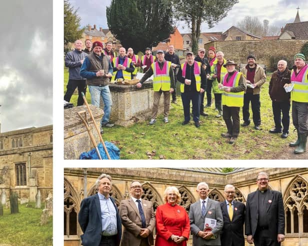 Geddington Church St Mary Magdalene / volunteers from the Geddington Volunteer Fire Brigade/ the awards ceremony at Lincoln Cathedral/UGC