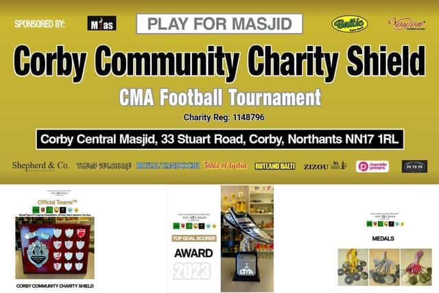 Corby Muslim Association are hosting a football tournament this weekend at Lodge Park Sports Centre