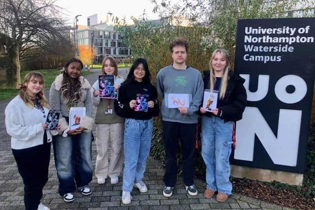 A team of Illustration students at the University of Northampton show-off their new publication, Art of Aevum.