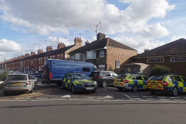 This is what the scene looked like on Southampton Road on Sunday (October 16)