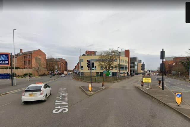 The incident happened on Tuesday, August 15, at 12.25pm, when the rider of a white KTM motorcycle rode from Campbell Square onto Upper Mounts before turning left into St Michael’s Road.