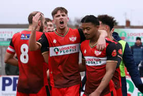 Kettering Town rescued a 3-3 draw with Chorley last weekend as they remain embroiled in the relegation dogfight in the National League North. Picture by Peter Short