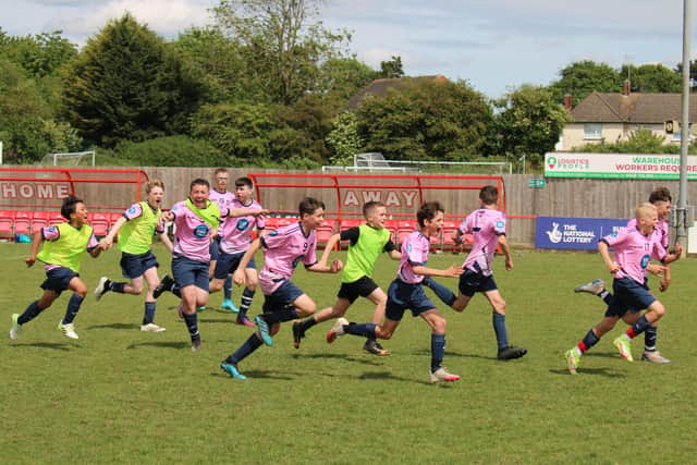 There were plenty of scenes of celebration during the Weetabix League Cup and Plate finals at Latimer Park