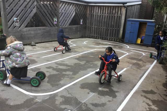 Oakway Academy - the new bike track