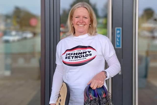 Kate Reynolds, Johnny's mother, visited Laxton Junior School the week before the event, to talk about Johnny and his legacy and to share the mission of the Johnny Reynolds Foundation