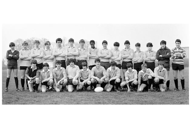 Liz Nunn also identified another picture from 1984 as Northamptonshire County Schools rugby squad (U15s or U16s)
