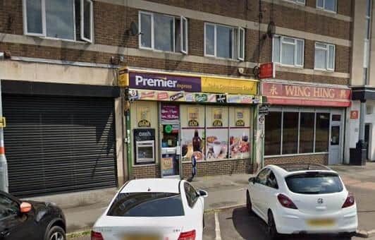 The incident happened outside Premier in Rockingham Road. Image: Google