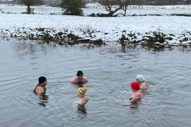 Nigel Ogden undertakes the Cold Water Challenge for Cancer Research