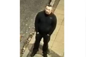 Police officers have released a CCTV image of a man they wish to speak to following an incident of criminal damage in Bridge Street, Northampton.