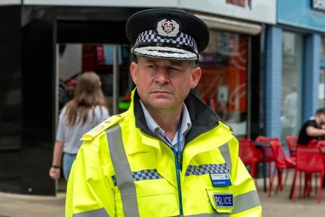 Chief Constable of Northamptonshire Ivan Balhatchet on a visit to Kettering /OPFCC