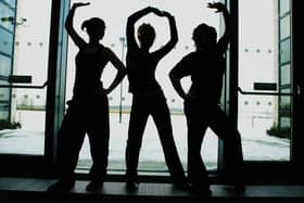 Dance pupils strike a pose - Sharon Sombach, 16, Melissa Owens, 15 and Abbie Stanford, 15. February 2009