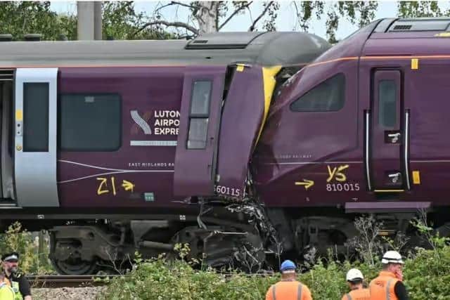 The scene of the Bedford rail crash June 2026/Getty Images