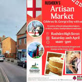 The artisan market will take place on April 20 from 10am until 3pm