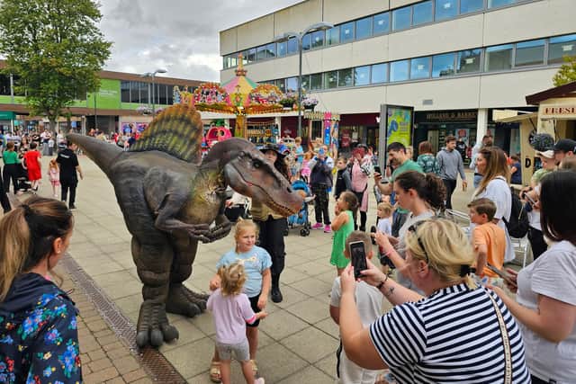 Dinosaurs are returning to Corby town centre. Image: Willow Place
