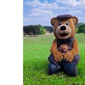 Wicky Bear with Wicky Teddy at Wicksteed Park, Kettering