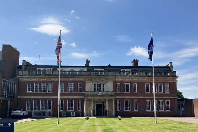 Northamptonshire Police Headquarters at Wootton Hall, Northampton.
Credit: Nadia Lincoln LDRS