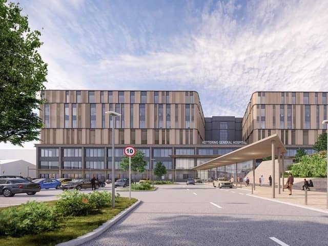 3D illustration of what the new hospital could look like. (Credit: Kettering General Hospital)