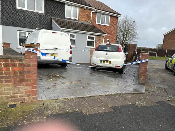 The scene of the stabbing in Eastbourne Avenue, Corby. Image: National World