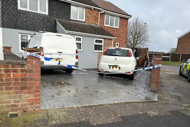 The scene of the stabbing in Eastbourne Avenue, Corby. Image: National World