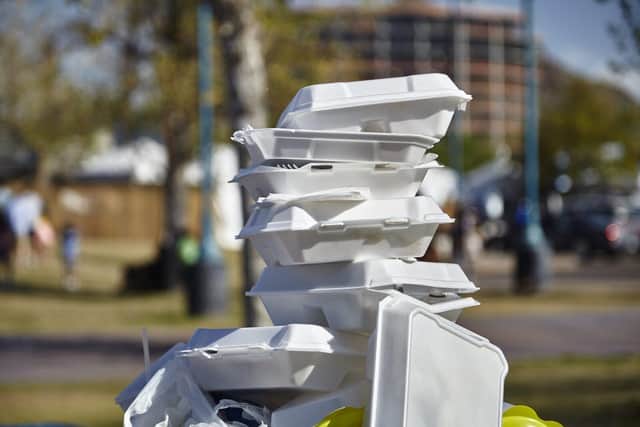 Single use plastics like these are affected by the ban