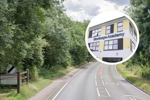 The B576 footpath is not deemed an acceptable walking route for pupils