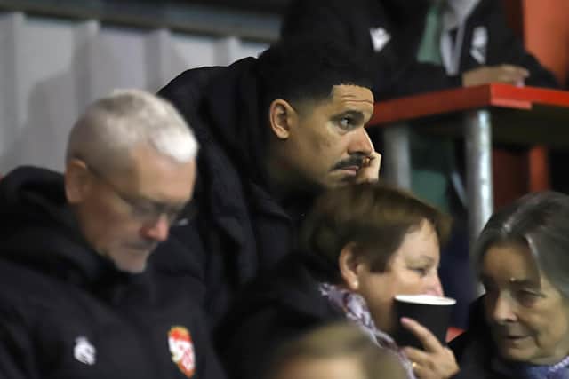 Liam McDonald was in the stands to see Kettering Town beat Banbury United 2-0 last midweek. The 40-year-old was named the new Poppies boss on Sunday (Picture: Peter Short)