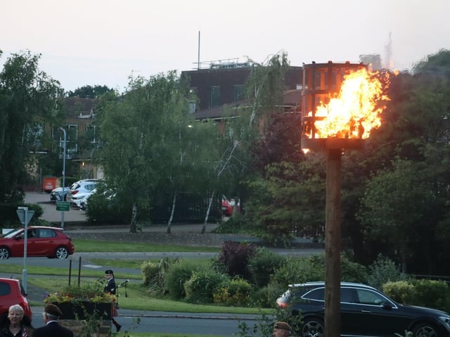 Corby D-Day Beacon Lighting 2024:Corby D-Day Beacon Lighting 2024