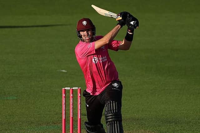 Craig Overton hit 79 not out from just 30 balls to see Somerset past Yorkshire and on to Finals Day