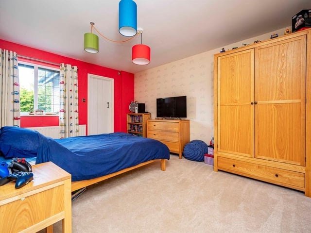 The detached family home is in a "sought after" location.
