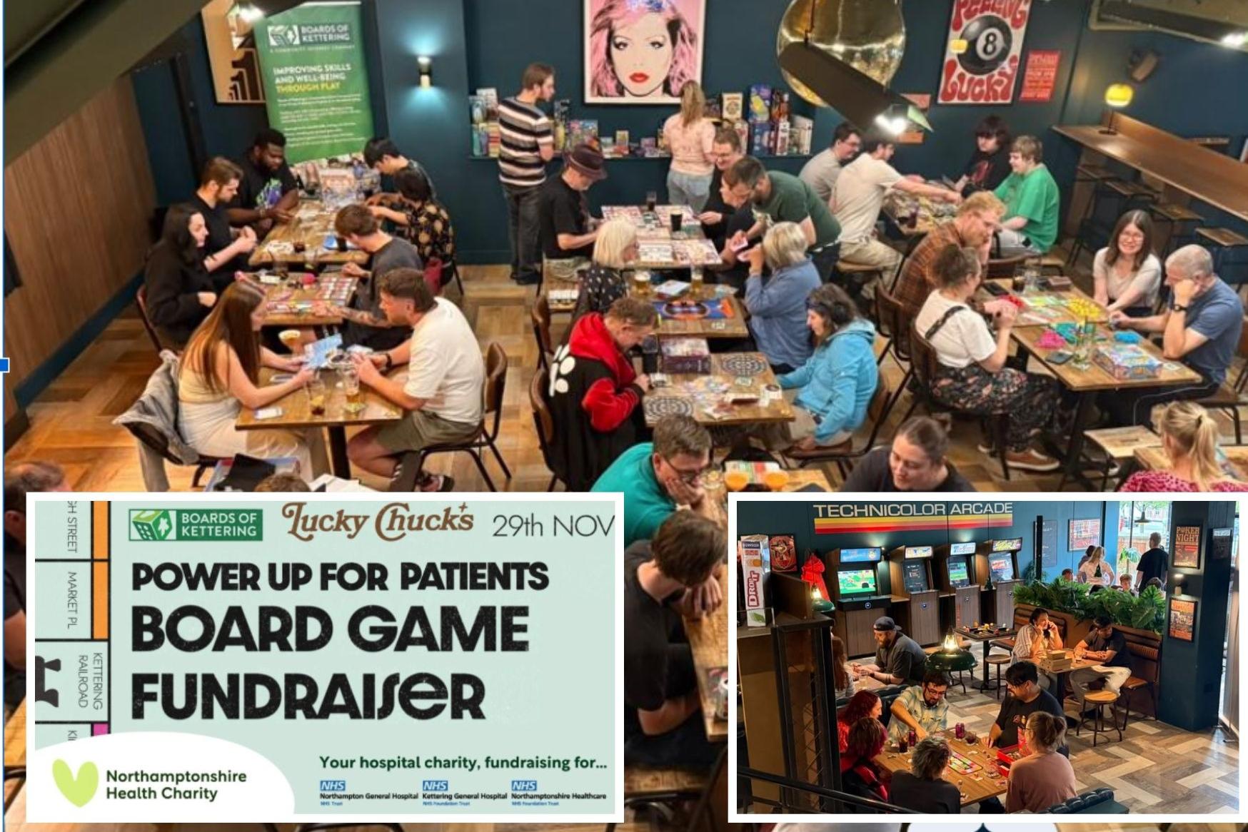 Arcade and board game fans invited to ‘Power Up for Patients’ at special charity gaming day in Kettering