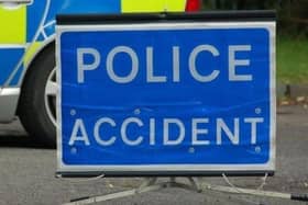 Police are dealing with an overturned lorry on the A508 between Northampton and Brixworth on Wednesday morning