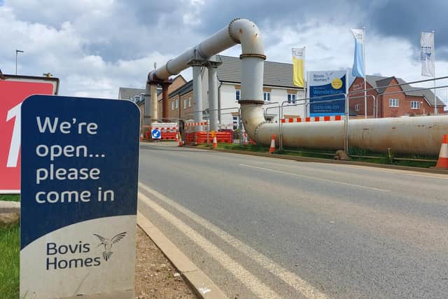 Anglian Water gives update as completion date of temporary sewage pipe in Stanton Cross is delayed