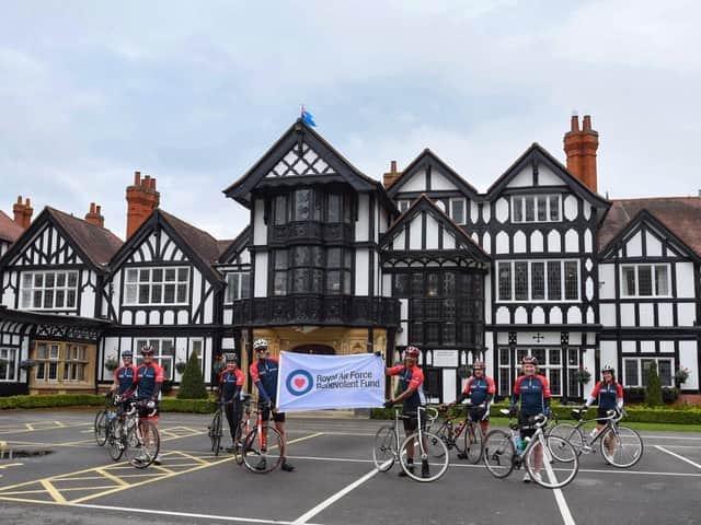 In 2021, The Blades team swapped the skies for two wheels and cycled more than 600 miles collectively to raise money for the RAF Benevolent Fund.